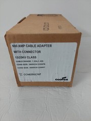 Cooper CCA625GC19T 600 Amp Cable Adapter WITH CONNECTOR 15 & 25 KV 4230 CC6C19T