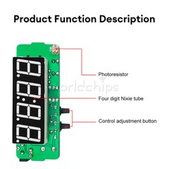 Electronic Clock Kit Set 51 Microcomputer LED Temperature / Time Display DS1302