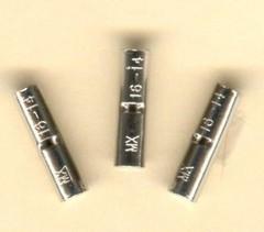 50 High Temperature BUTT Terminal Connectors #16-14 Wire Gauge AWG 900°F MOLEX