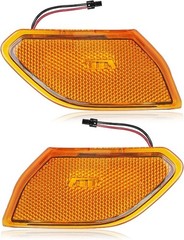 1 Pair Side Marker Lights Compatible with Wrangler JL Gladiator JT 2018-2024, Fe