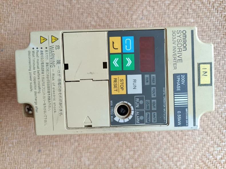 one Omron 3G3JV-AB004 0.55KW，200V Inverter