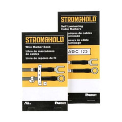 Panduit PCMB-3, 1.38 x 0.22, White/Black, 1 to 45 Legend, Wire Marker Book, 1 pc