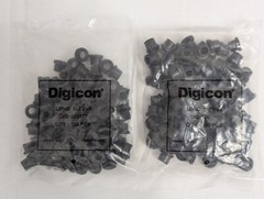 Lot of 200 DIGICON 202477 Long Sealing Sleeves, 1/2-Inch Top Hat Rubber Grommets