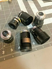 Lot of 6 Sony Toshiba CCD Video Camera lens all one money!