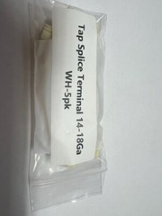 White Tap Splice Terminal Connector 18-14Ga 5pk
