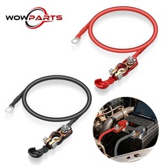 12V Battery Cable Kit 30cm 5AWG Gauge M10 Copper Wire w/ Switch for Car Boat RV