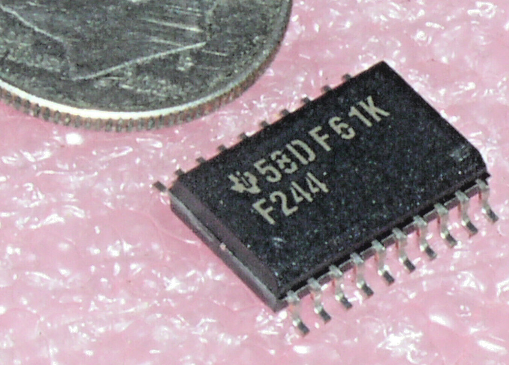 TI F244 SN74F244 OCTAL TRI 3-STATE LINE DRIVER BUFFER SOIC-20 SMD SMT IC USA
