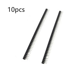 2.54mm 40 Pin Round Female Socket Pin Header Strip 1×40 Single Straight Male