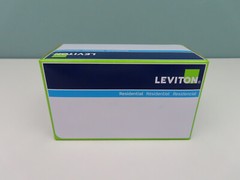 Leviton 688-W, 125 V, 15A, NEMA 5-15R, White, Clock Hanger Receptacle, 1 pc, New