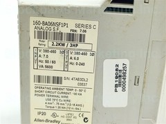 Allen-Bradley 160-BA06NSF1P1 Series C Variable Speed Drive 2.2KW/3HP