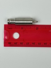 SHV-5 Coaxial Feedthrough, 1 Pin, Grounded Shield, 0.495″ Dia SS Weld Adapter