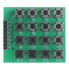 4×4 Matrix Array Keypad Keyboard Module 16 Button Momentary Tactile Switch