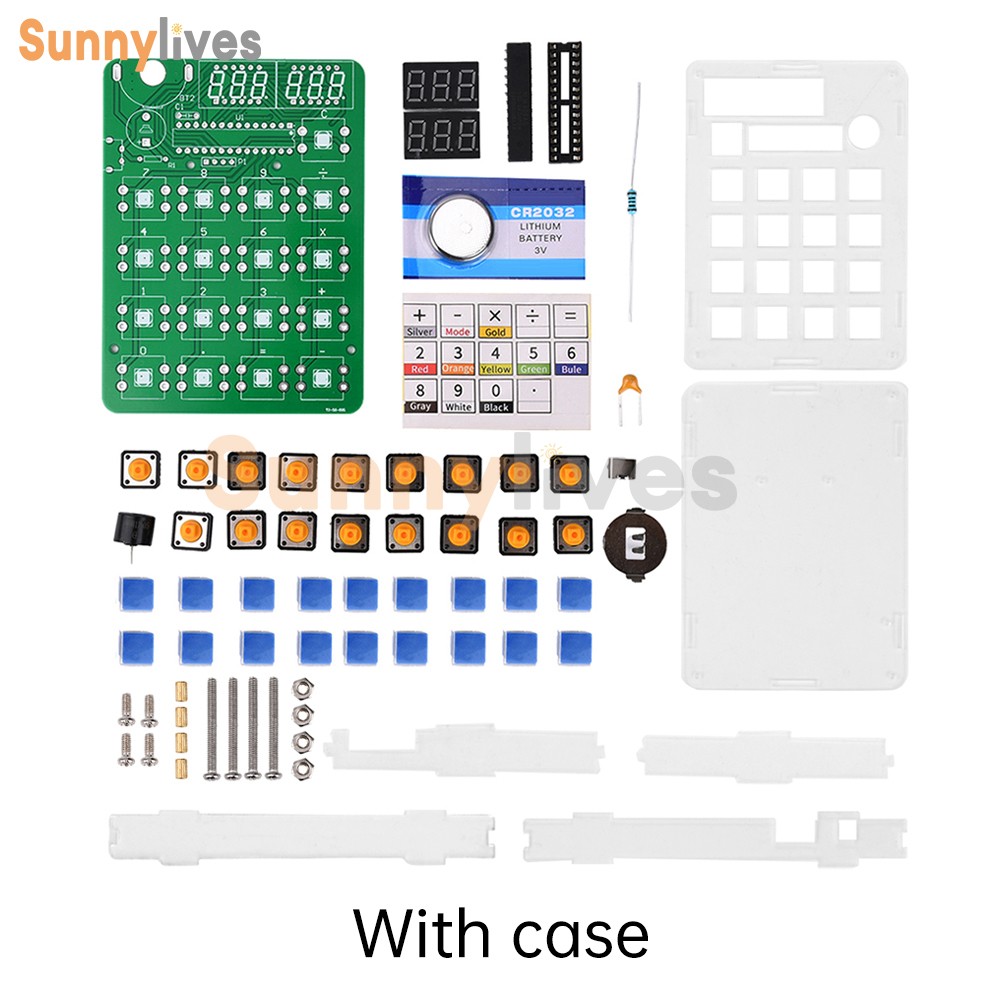 LED Digital Tube Display Calculator Electronic DIY Kit Soldering Practice Parts