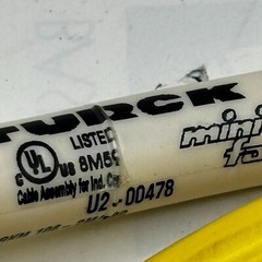 TURCK RKM 106-2M/S90 MINIFAST DOUBLE-ENDED CORDSET CABLE U2-00478,RKM1062M/S90🔔