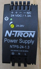 N-Tron NTPS-24-1.3 Power Supply 100-240 VAC 24-28 VDC -10 to 60 Deg C A8101SO