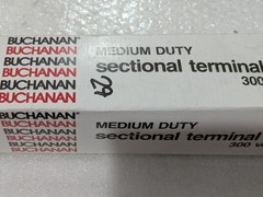 Buchanan 0625 Medium Duty Sectional Terminal Block 300V Channel Mount Lot of 29