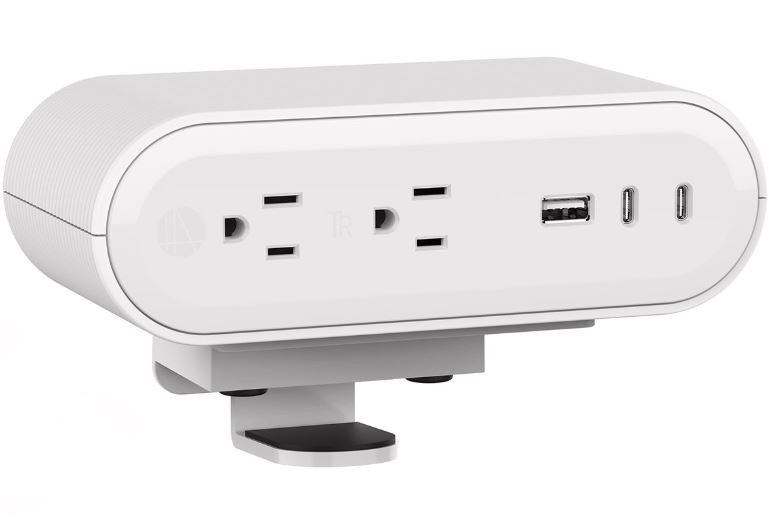 HAT Collective Desktop Power Module – Reya – 2 Power, 1 USB-A, 2-ISB-C – White