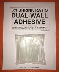 1/4″ / 6mm I.D Clear (4″ 25pcs) Dual-Wall Adhesive Lined 3:1 Heat Shrink Tubing