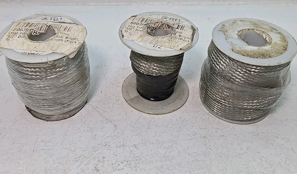 50 FEET 1/2″ BRAIDED GROUND STRAP GROUNDING Tinned Copper Flat Braid