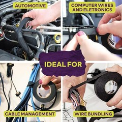 15m Cloth Tape Wire Electrical Wiring Harness car auto suv truck 19mm 25mm