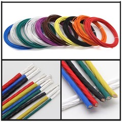 Any lengths 0.15mm²~10mm² PTFE Cable Silver Plated Copper Stranded Wire 28/30AWG