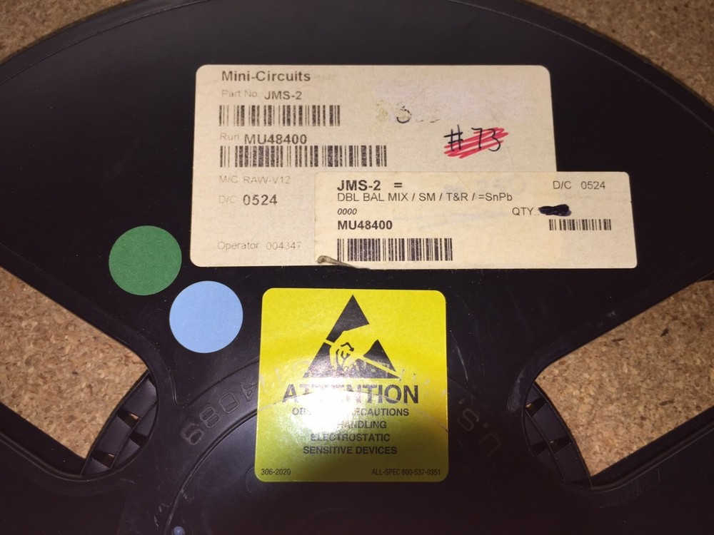 (5 PIECE LOT) JMS-2, Level 7 Surface Mount Mixer, LO/RF from 20.0 to 1000.0 MHz
