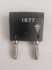 HH SMITH 1677 Banana Plug Black New