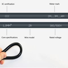 Single Core Pure Copper Flexible Wire 0.3mm²~2.5mm² RV Cable PVC Electrical Wire