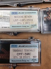 TEN PARTIAL BOXES NOS MICRO-MEASUREMENTS BONDED TERMINALS PART# IN PICTURES