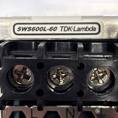 TDK-LAMBDA, SWS600L-60 Switching Power Supply, 100-240 VAC Input, 60V, 10 Amp