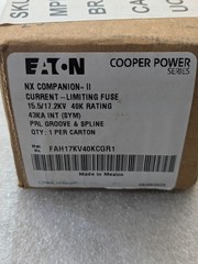 EATON COOPER POWER FAH17KV40KCGR1 CURRENT LIMITING FUSE 15.5/17.2KV 40K 43KA