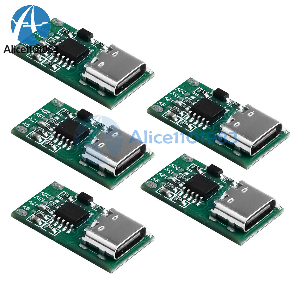 Lot Type-C 5A PD/QC Quick Charge Fast Charging Board USB Boost Circuit Module