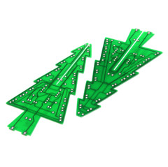 3D Christmas Tree Assemble Kit ICStation DIY Soldering Practice Electronic Kit