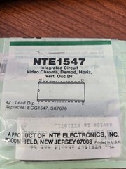 NTE1547 Integrated Circuit Video Chroma, Demod, Horiz/Vert, OSC Driver