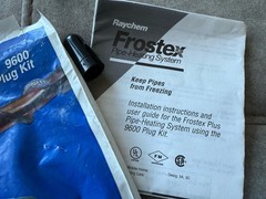 New Raychem Frostex pipe Heating System 9600 Plug Kit, Cable, Power Connection