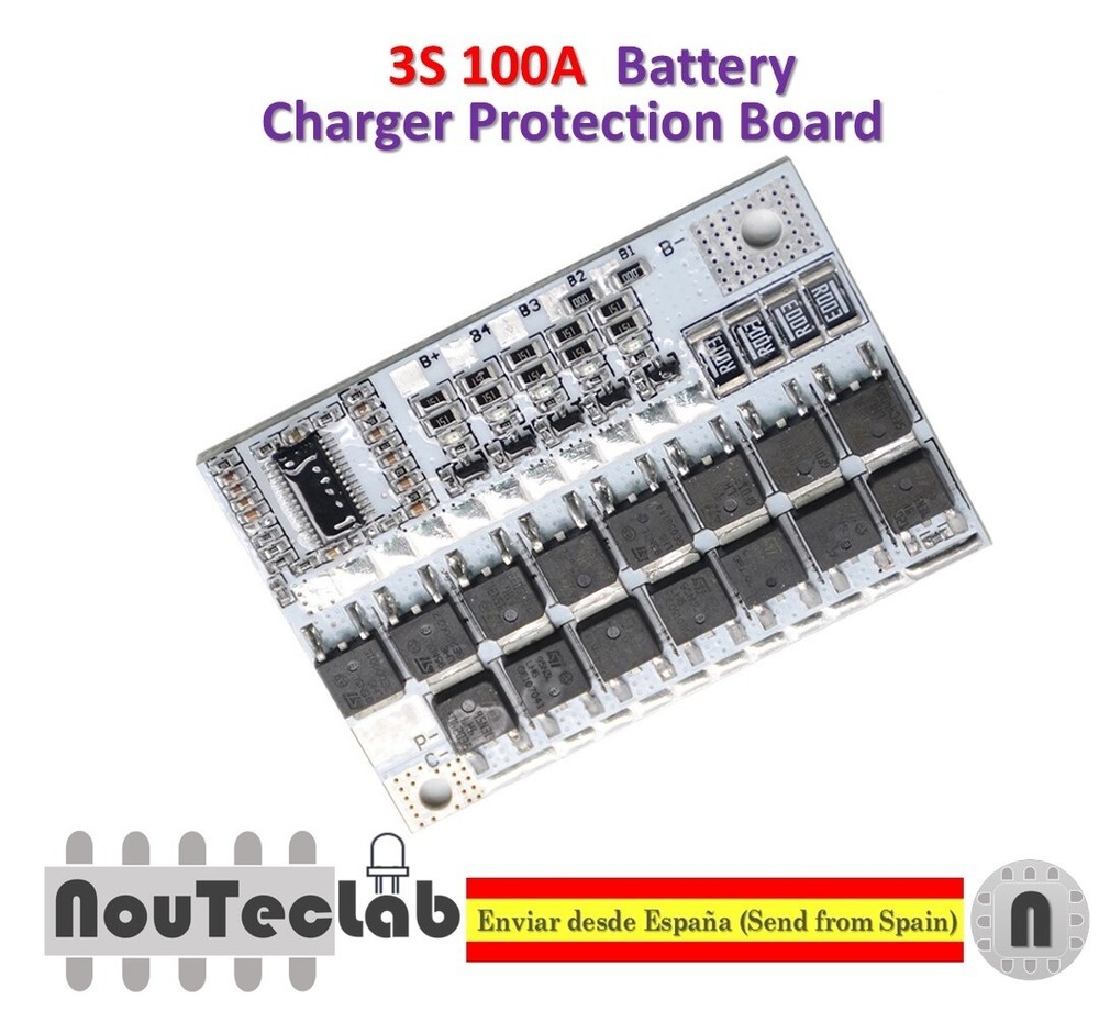 3S 100A 10.8V BMS LiFePO4 LiFe Battery Protection Circuit Board