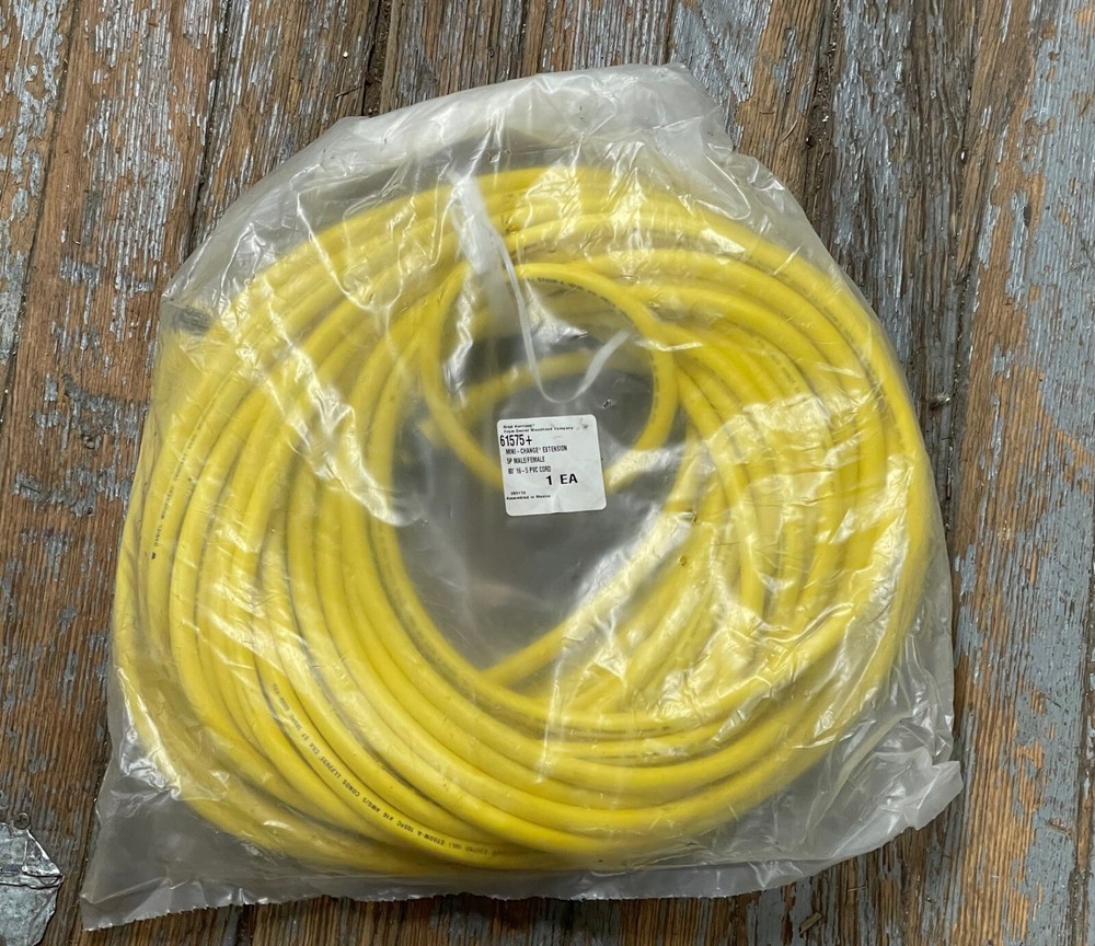 BRAD HARRISON WOODHEAD 61575 MINI-CHANGE EXTENSION 5P MALE/FEMALE CABLE 80′ NEW