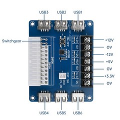 ATX Power Adapter Board USB Charging Desktop PowerSupply Breakout Adapter Module