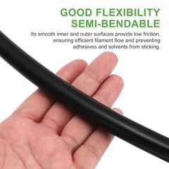 Polytetrafluoroethylene Tube 3.3ft, 6mm ID x 8mm OD (Black) for