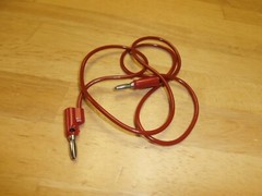 HH Smith 1510-36 Red Stacking Banana Plug Patch Jumper Cord, NOS