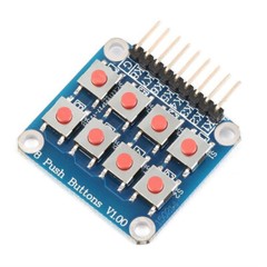 Matrix 8 Keypad Keyboard Board Module 8 Button Tactile Switch for Arduino