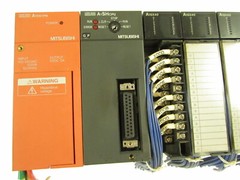 MITSUBISHI A1S61PN A1SHCPU A1SX40(X5) A1SY40 (X2) RACK PROCESSOR P/S MODULES LOT