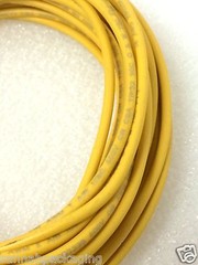 16 AWG MACHINE TOOL WIRE E-80256 UL MTW 600V BC-5W2 24Ft Yellow Qty 2