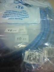 Clearlinks CP TECHNOLOGIES C6-BL-10-M Patch Cable 10 FT
