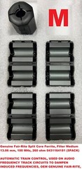 Lot of 5 Genuine Fair-Rite Split Core Ferrites 260 ohm 13.06mm 0431164181 MEDIUM
