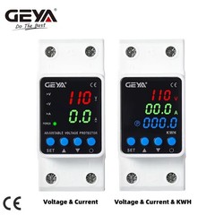 GEYA GPS6 Digital Display Voltage Current KWH Protector Protect 2P 63A 110V