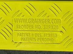 POWER FIRST, Grainger, Cable Protector, Hinged, 5- Channels, 3 ft. 32RX20