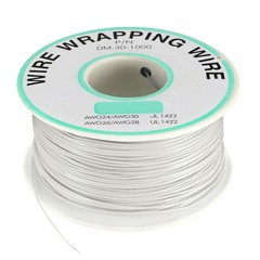 Wrapping Wire Tin Plated Copper Wire P/N DM-30-1000 30 AWG 200M Length White
