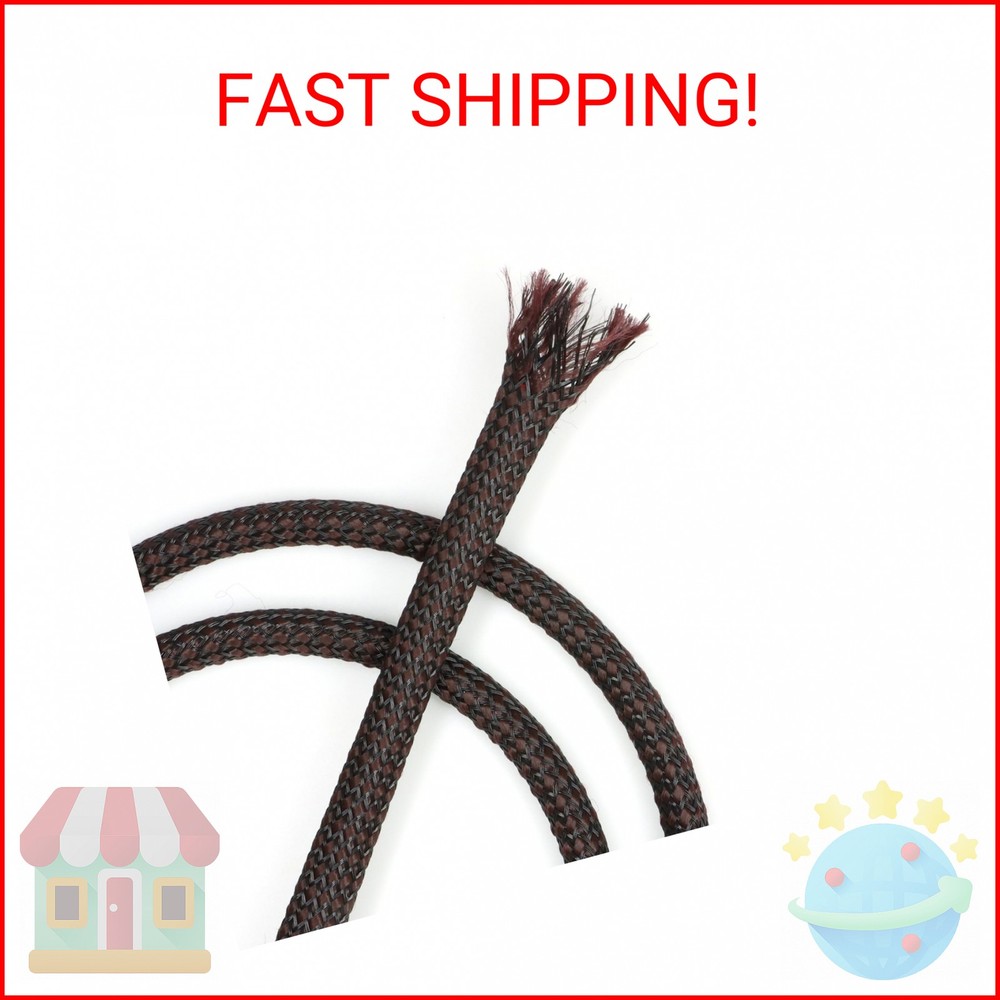 YOUBO Expandable Braided Cable Sleeve, PP Yarn + PET Braided Expandable Sleeving