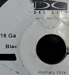 Del City #16awg GPT PVC Automotive/Marine Primary Lead Wire 60V/80C Black /100ft